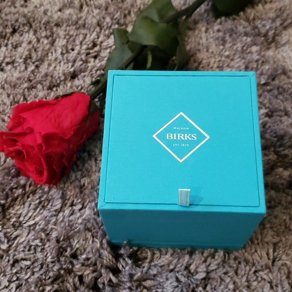 Birks Silver Cluster Drop Earrings - Picture 6 of 6